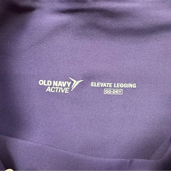 Old Navy Active Elevate Legging Go-Dry Purple/Blue Medium Compression Sz XS GUC - Picture 4 of 7